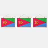 Flagge Eritrea Wandteppich Mit Holzrahmen (Dreifach)