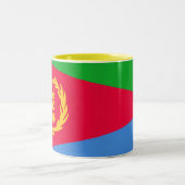 Flagge Eritrea Zweifarbige Tasse (Mittel)