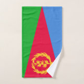 Flagge Eritreas Badhandtuch Set (Handtuch)