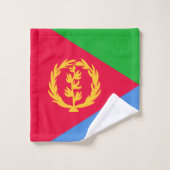 Flagge Eritreas Badhandtuch Set (Waschlappen)