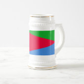 Flagge Eritreas Bierglas (VorderseiteRechts)
