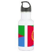 Flagge Eritreas Edelstahlflasche (Rückseite)