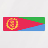 Flagge Eritreas Etiketten (Design 1)