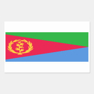 Flagge Eritreas, Flagge Eritreas Rechteckiger Aufkleber