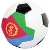Flagge Eritreas Fußball (Dreiviertel)