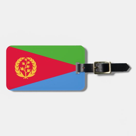 Flagge Eritreas Gepäckanhänger (Vorderseite horizontal)