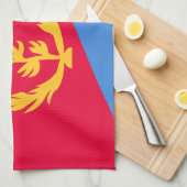 Flagge Eritreas Geschirrtuch (Viertel Falte)