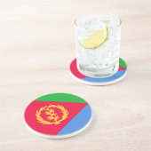 Flagge Eritreas Getränkeuntersetzer (Seite)