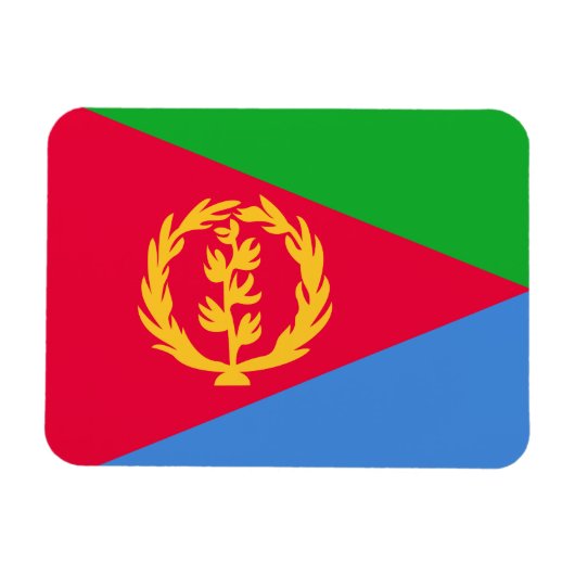 Flagge Eritreas Magnet (Horizontal)