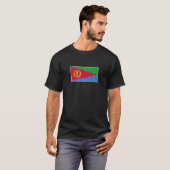 Flagge Eritreas mit Vintagem Eritreer Habesha Nati T-Shirt (Vorne ganz)