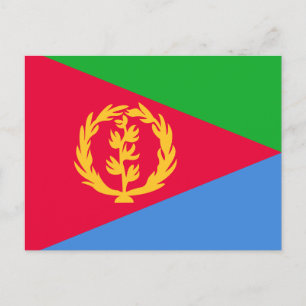 Flagge Eritreas Postkarte