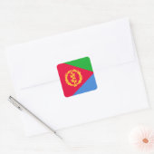 Flagge Eritreas Quadratischer Aufkleber (Umschlag)