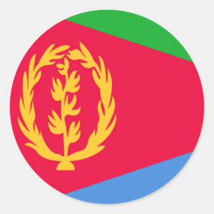 Flagge Eritreas Runder Aufkleber
