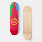 Flagge Eritreas Skateboard (Vorderseite)