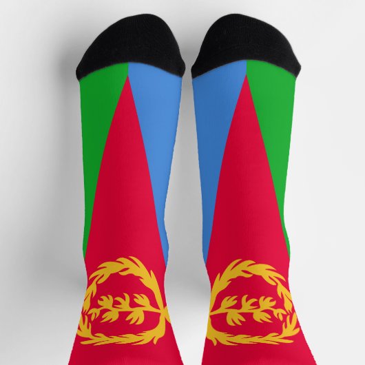 Flagge Eritreas Socken (Oben)