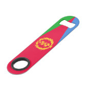 Flagge Eritreas Speed Flaschenöffner (Vorderseite Schrägansicht)