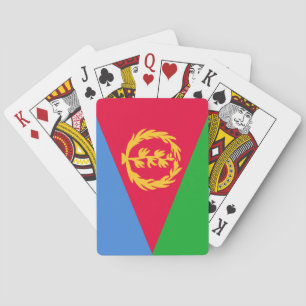 Flagge Eritreas Spielkarten