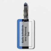 Flagge Estland einfacher Identifikation persönlich Gepäckanhänger (Rückseite vertikal)