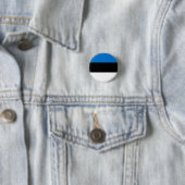 Flagge Estlands Button (Beispiel)