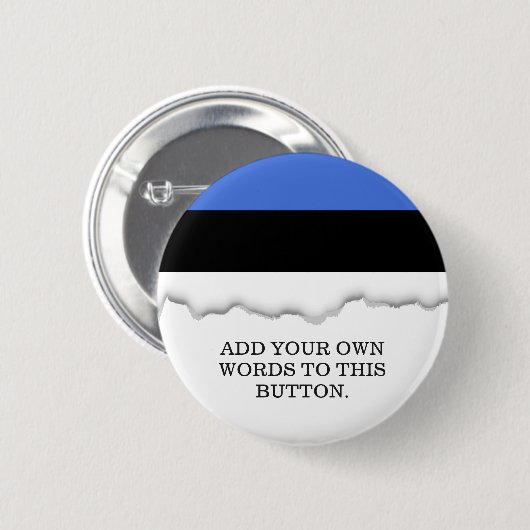 Flagge Estlands Button (Vorne & Hinten)