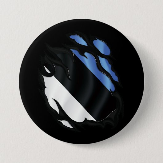 Flagge Estlands Button (Vorderseite)