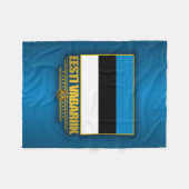 Flagge Estlands (Eesti Lipp) Fleecedecke (Vorderseite (Horizontal))
