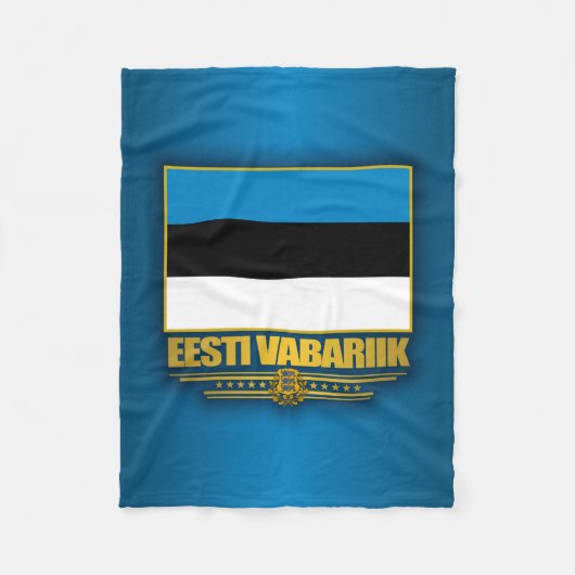 Flagge Estlands (Eesti Lipp) Fleecedecke (Vorderseite)