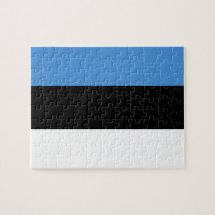 Flagge Estlands Foto Puzzle
