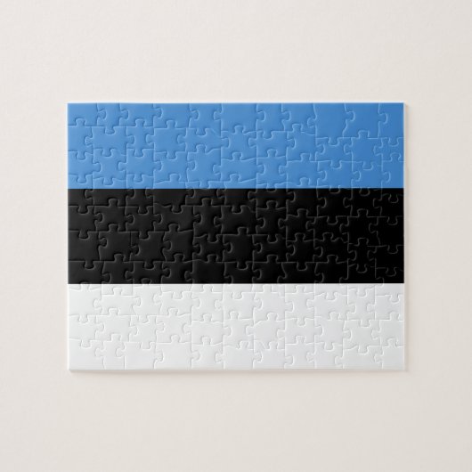 Flagge Estlands Foto Puzzle (Horizontal)