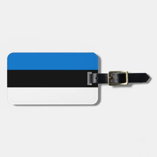 Flagge Estlands Gepäckanhänger (Vorderseite horizontal)