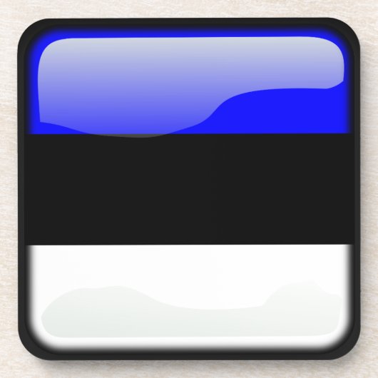 Flagge Estlands Getränkeuntersetzer (Vorderseite)