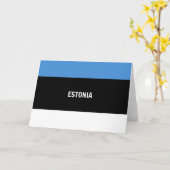 Flagge Estlands Karte (Gelbe Blume)