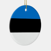 Flagge Estlands Keramik Ornament (Rechts)