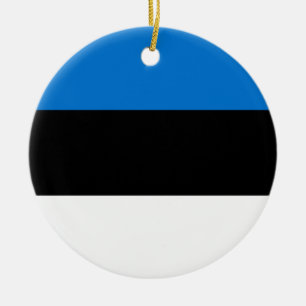 Flagge Estlands Keramik Ornament