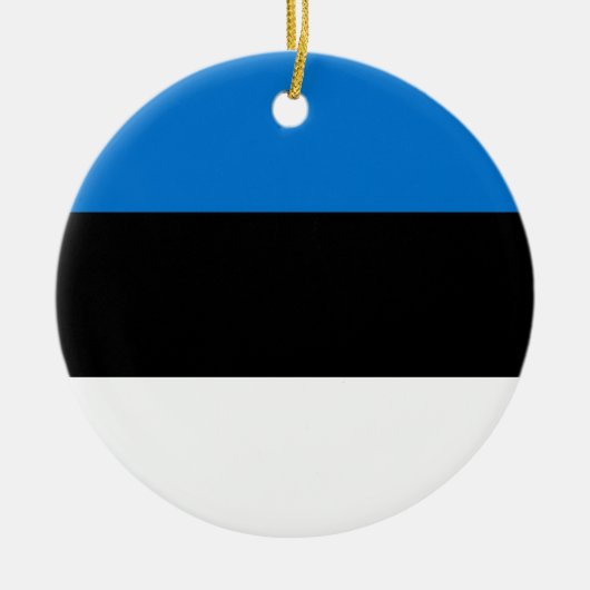 Flagge Estlands Keramik Ornament (Vorne)