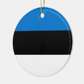 Flagge Estlands Keramik Ornament (Links)
