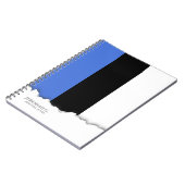 Flagge Estlands Notizblock (Linke Seite)