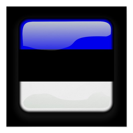 Flagge Estlands Poster (Vorderseite)