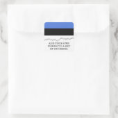 Flagge Estlands Quadratischer Aufkleber (Tasche)