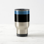 Flagge Estlands - Reise/Tasse des Pendelverkehrs Reisebecher (Mittel)