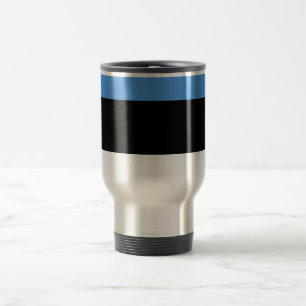 Flagge Estlands - Reise/Tasse des Pendelverkehrs Reisebecher