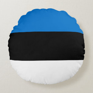 Flagge Estlands Rundes Kissen