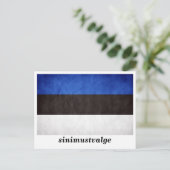 Flagge Estlands ‚sinimustvale‘ Postkarte (Stehend Vorderseite)