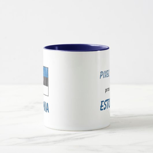 Flagge Estlands Tasse (Zentrum)