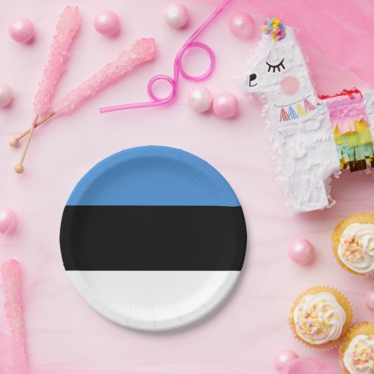 Flagge Estlands: Teller (Party)