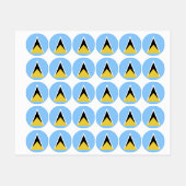 Flagge Etiketten (Blatt)