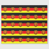 Flagge Europas Deutschland Geschenkpapier (Flach)