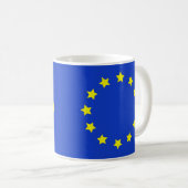 Flagge Europas Kaffeetasse (VorderseiteRechts)