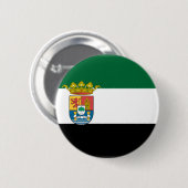 Flagge Extremaduras (Spanien) Button (Vorne & Hinten)