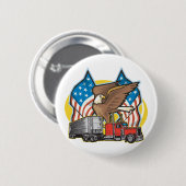 Flagge-Fernlastfahrer Button (Vorne & Hinten)